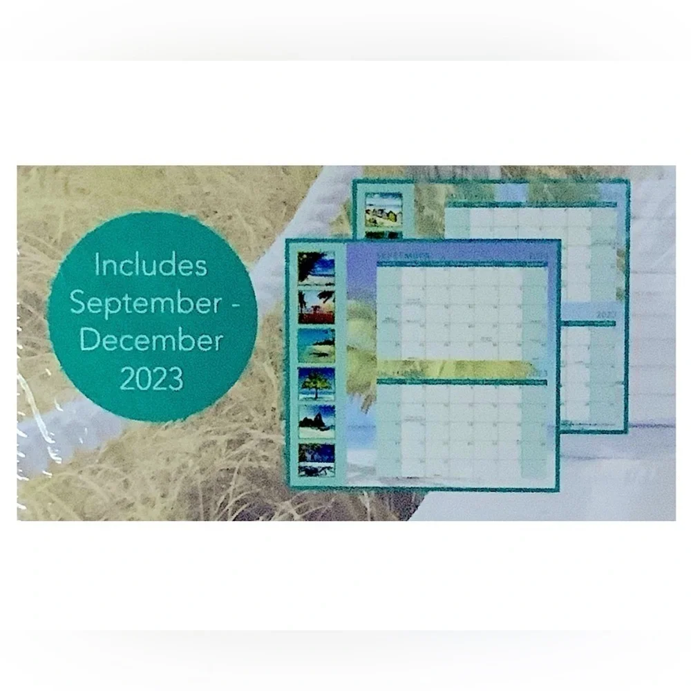 Calendar 2024 Tropical Beaches 16 Months Full Size Wall Calendar Gift 12 X 22 In